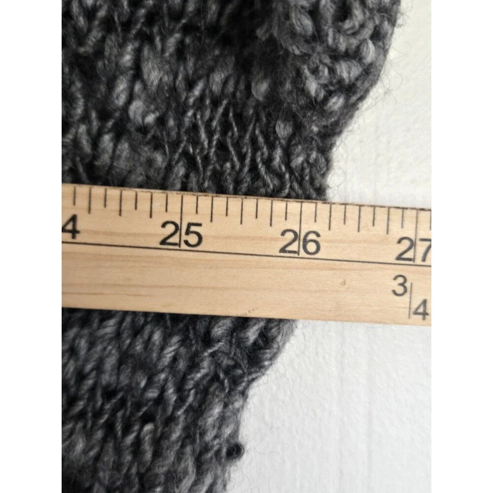 Free People Sweater Womens XS Wool Mohair Boho Oversized Arrow Gray Native Indie